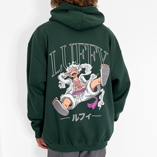 Luffy Hoodie (Bottle Green)