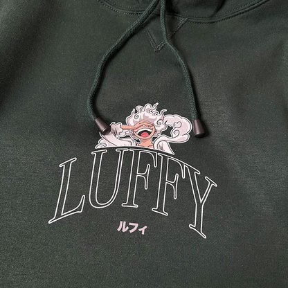 Luffy Hoodie (Bottle Green)