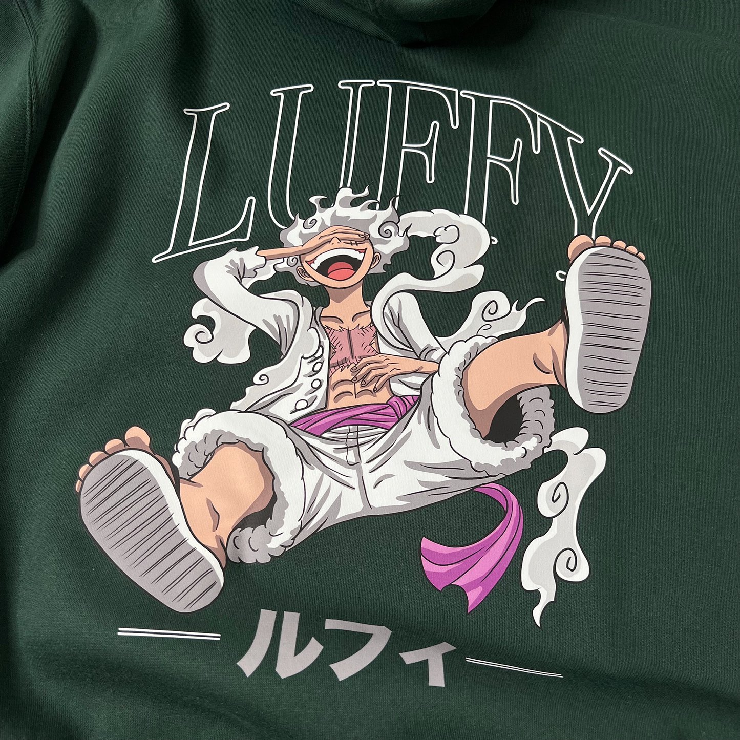 Luffy Hoodie (Bottle Green)