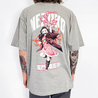 Nezuko Tee (Heather Grey)