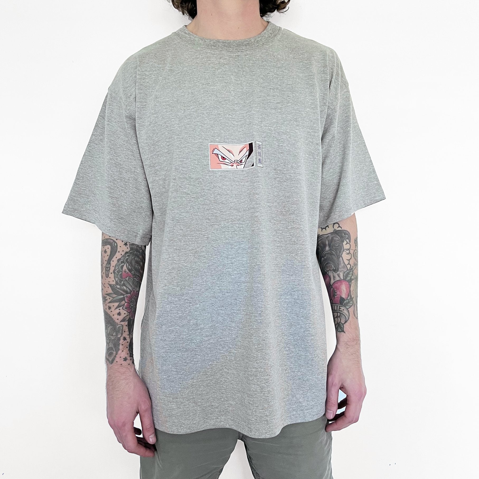 Beast Gohan Tee (heather grey) - mangastreetwear