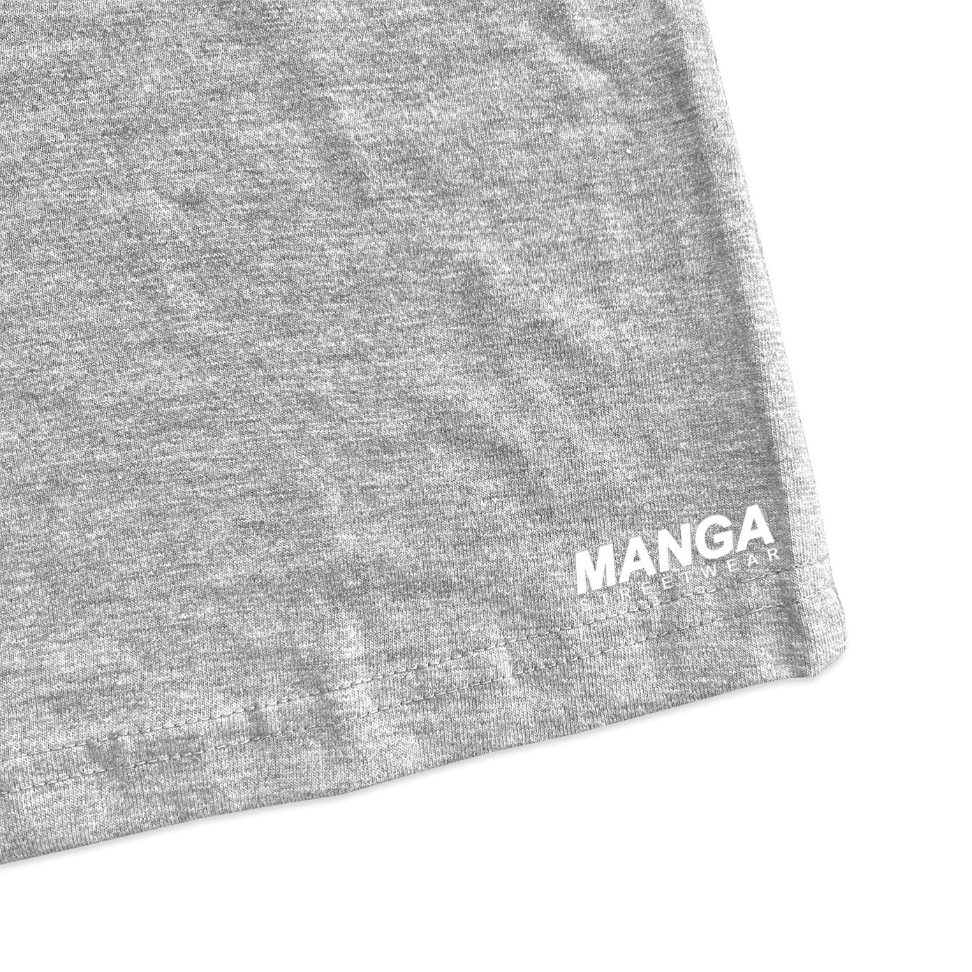 Black Tee (heather grey) - mangastreetwear