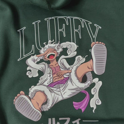 Luffy Hoodie (Bottle Green)