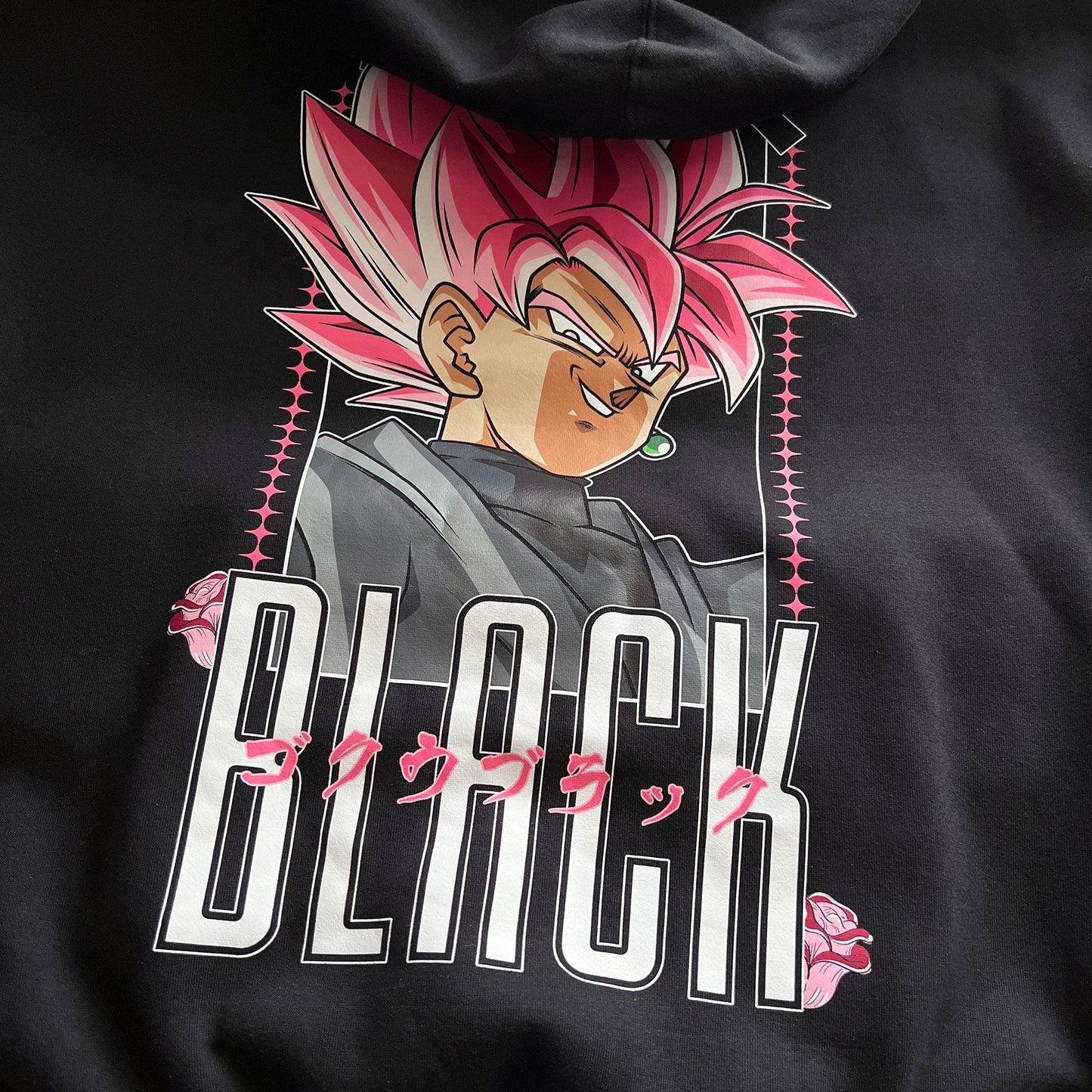 SSJ Rose Goku Black Hoodie - mangastreetwear