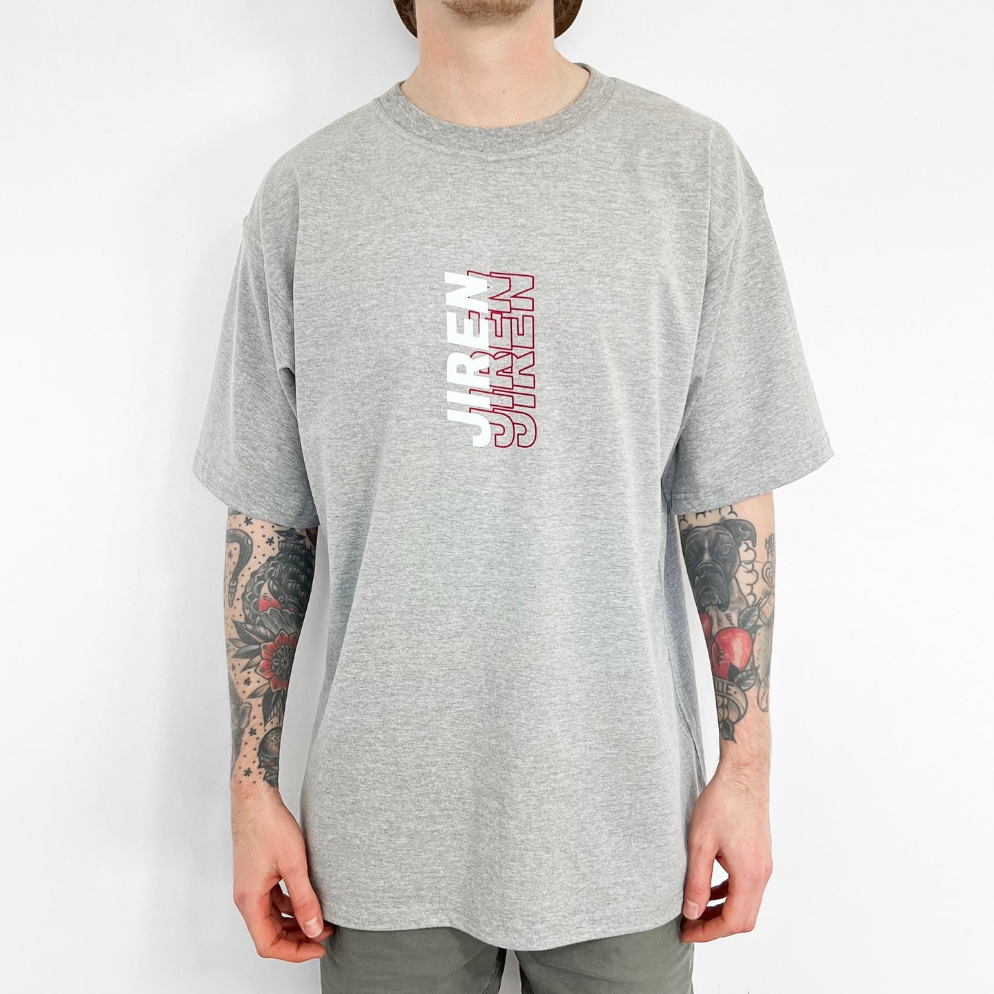 Jiren Tee (heather grey) - mangastreetwear