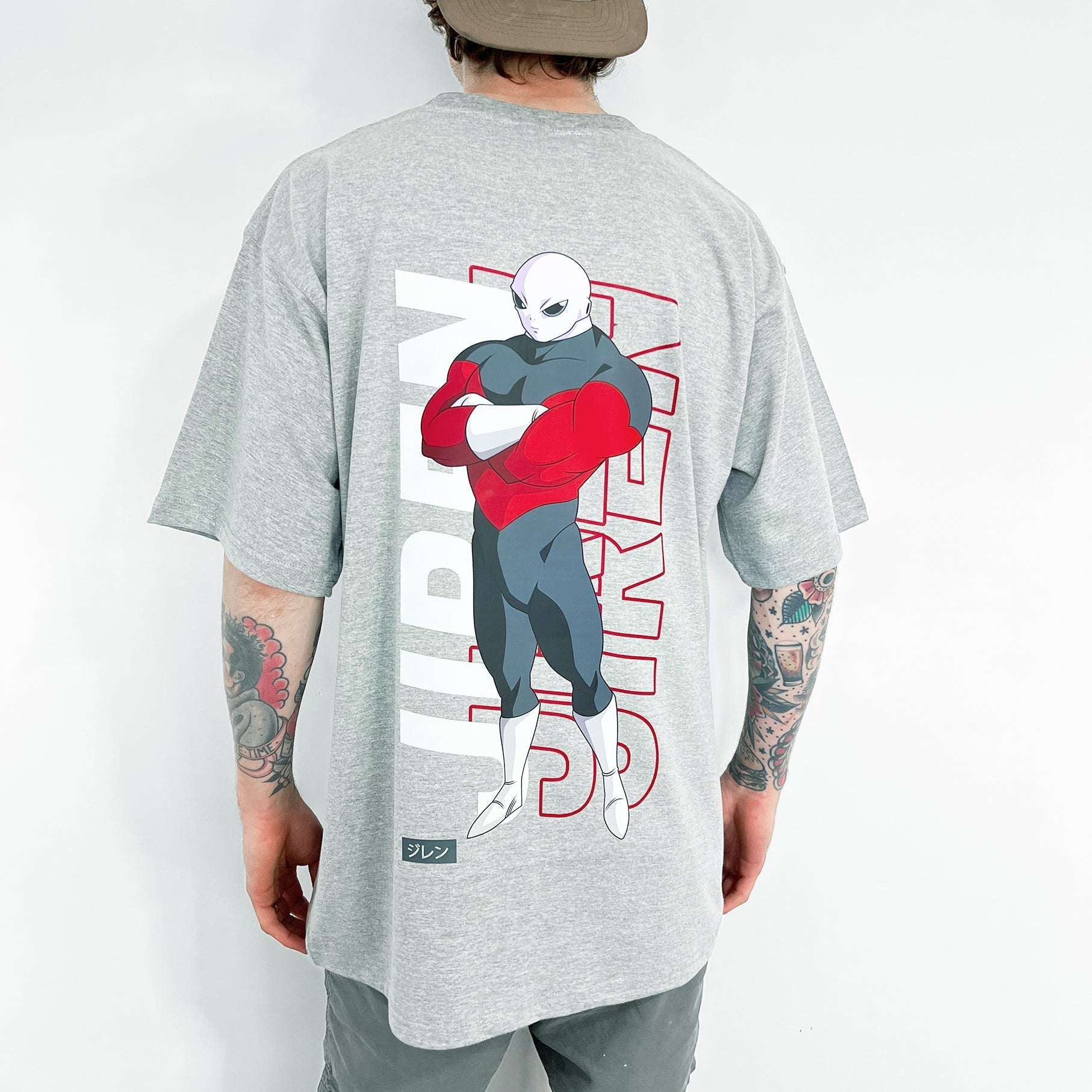 Jiren Tee (heather grey) - mangastreetwear