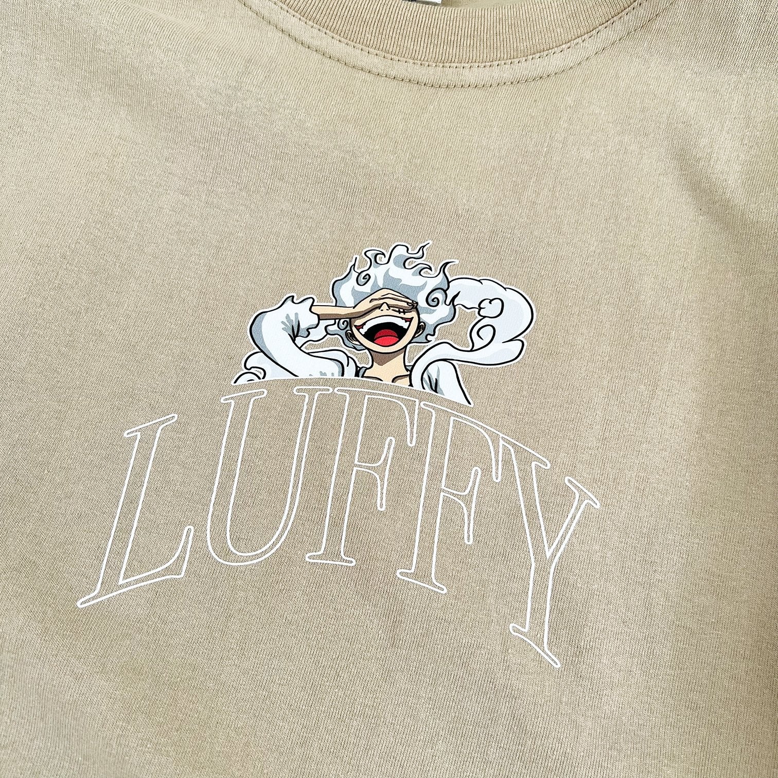 Luffy Tee (beige) - mangastreetwear