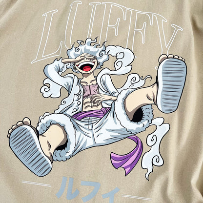 Luffy Tee (beige) - mangastreetwear