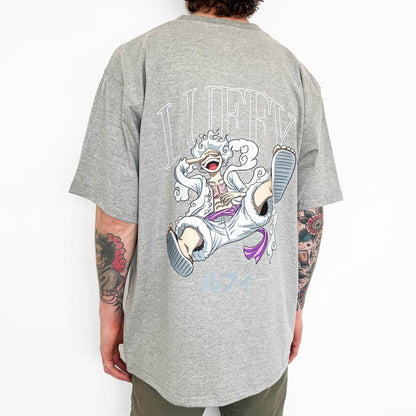 Luffy Tee (heather grey) - mangastreetwear