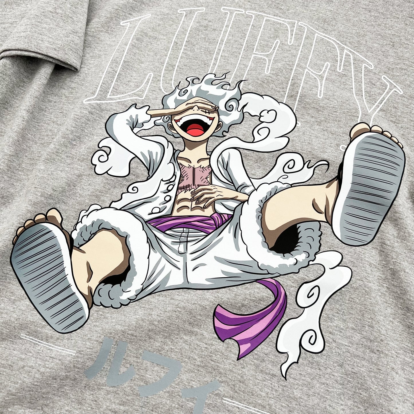 Luffy Tee (heather grey) - mangastreetwear