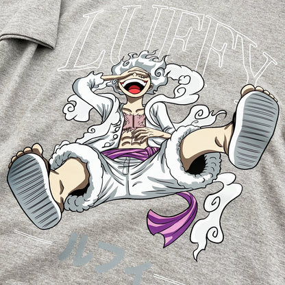 Luffy Tee (heather grey) - mangastreetwear