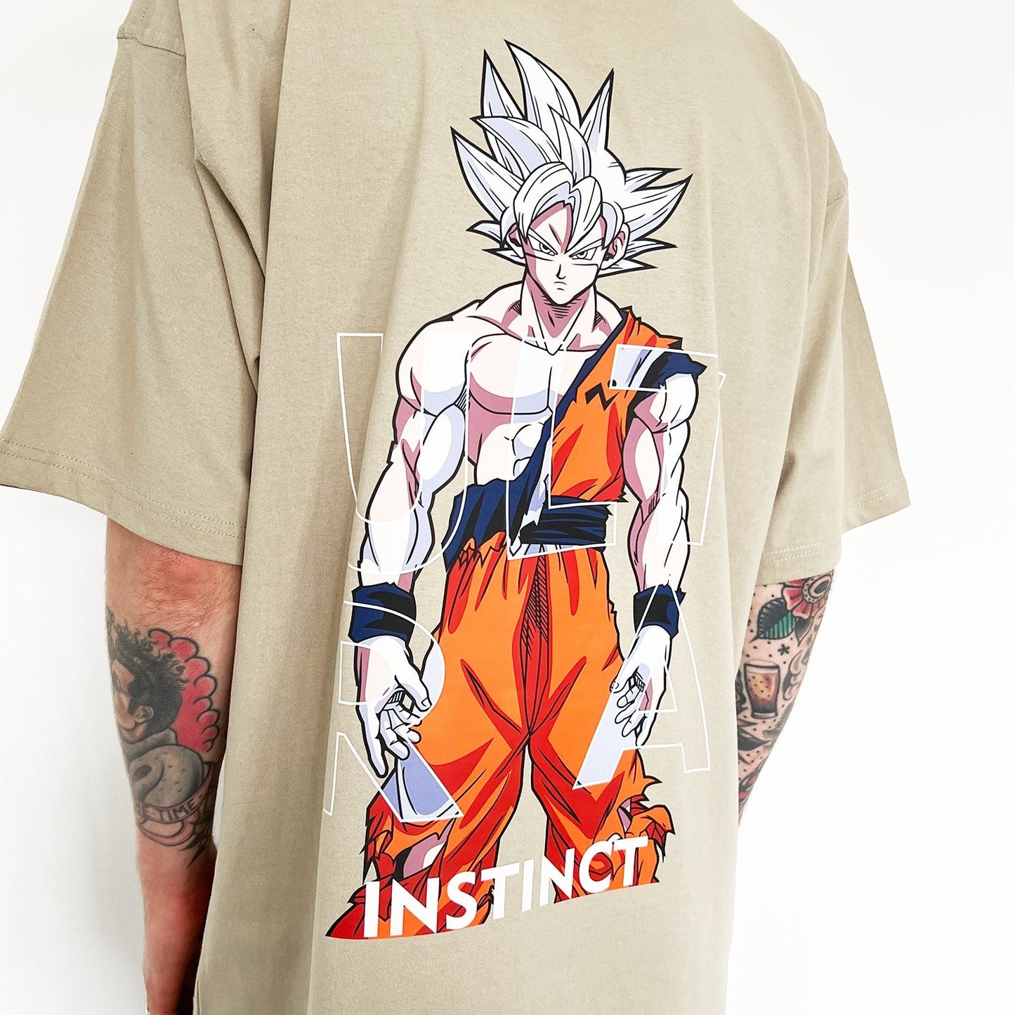 UI Goku Tee (beige) - mangastreetwear