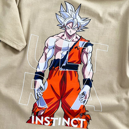 UI Goku Tee (beige) - mangastreetwear